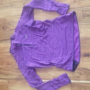 Nike Women's Size M - Dri-Fit Waffle Running Top. 1/4 Zip